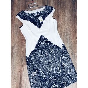 🌟NWT 🌟 London Times Petites Off White Dress